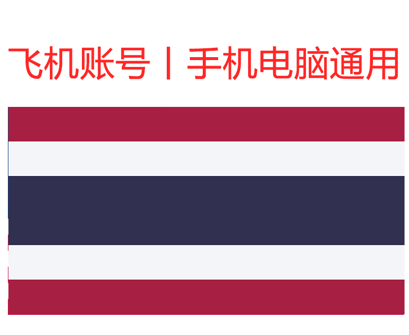 飞机号 (泰国) 精养一年+号｜手机+电脑可登